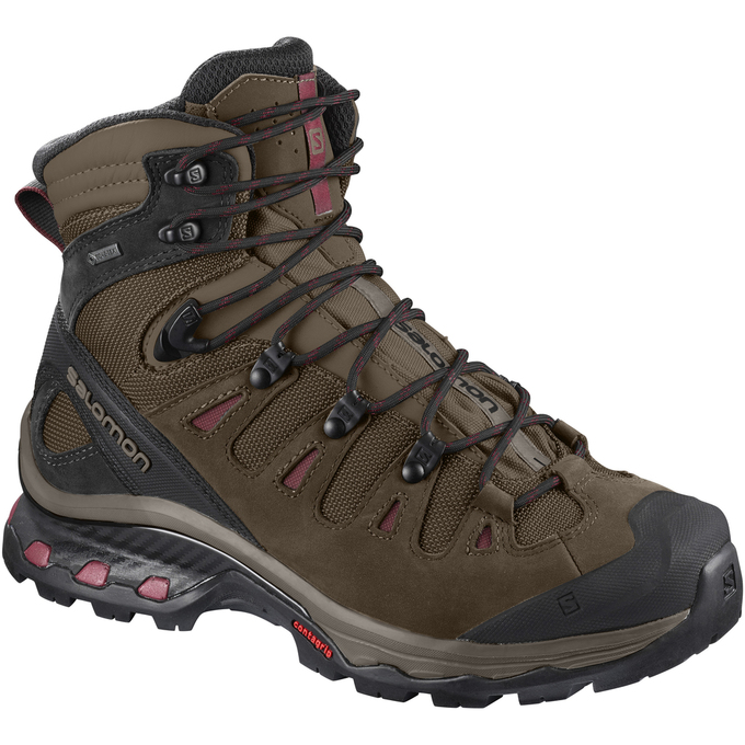 SALOMON QUEST 4D 3 GTX® W Philippines - Women's Hiking Boots - Chocolate/Black | 203458-TEQ